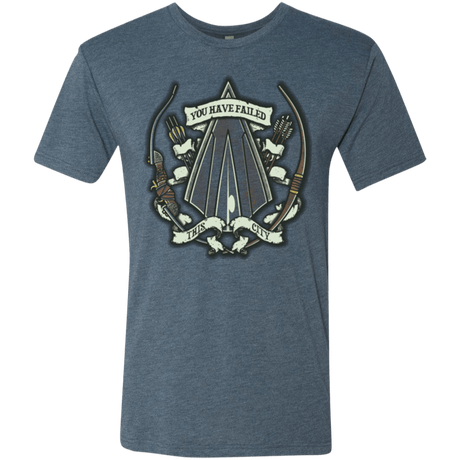 T-Shirts Indigo / Small The Arrow Crest Men's Triblend T-Shirt