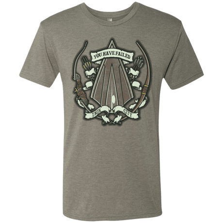 T-Shirts Venetian Grey / Small The Arrow Crest Men's Triblend T-Shirt