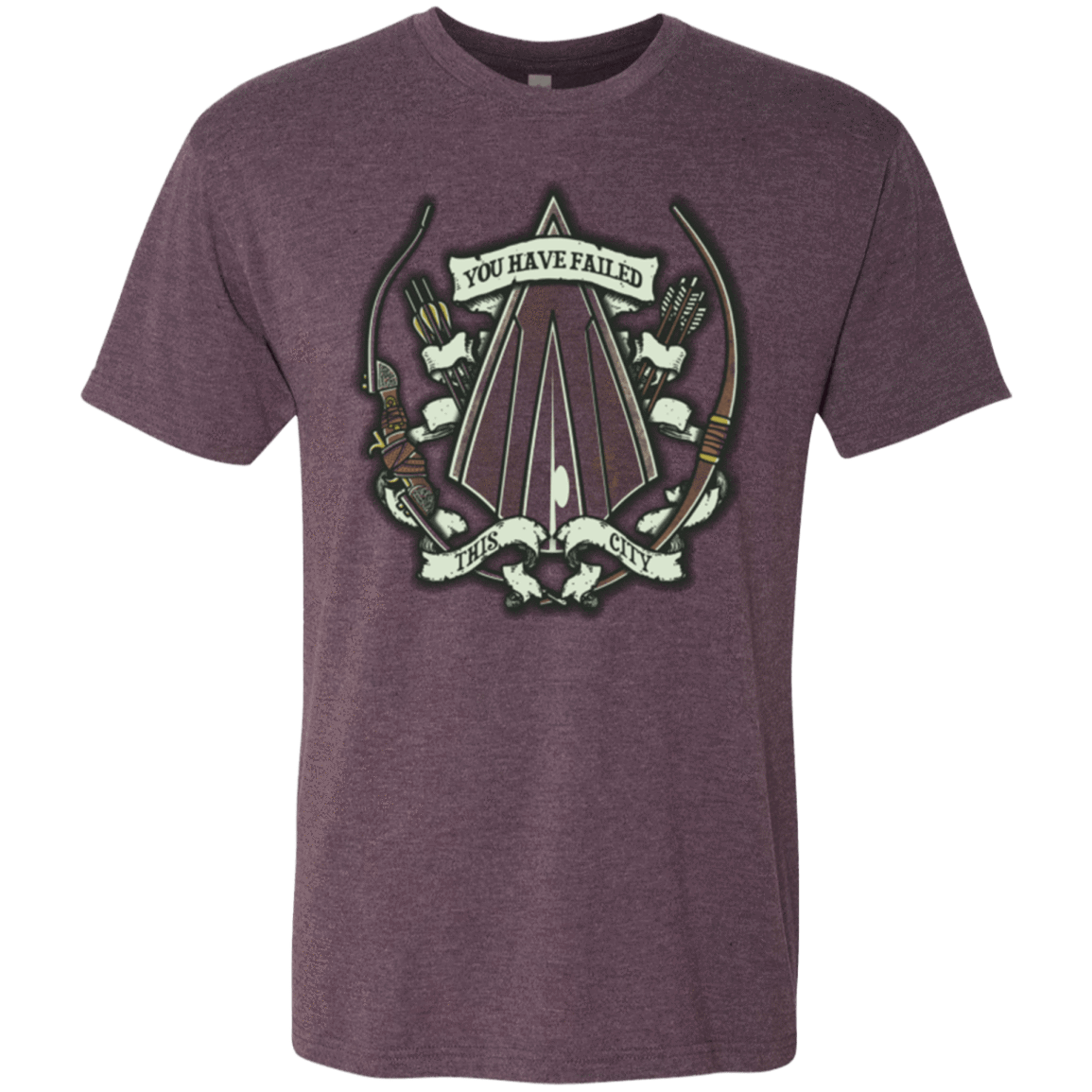 T-Shirts Vintage Purple / Small The Arrow Crest Men's Triblend T-Shirt