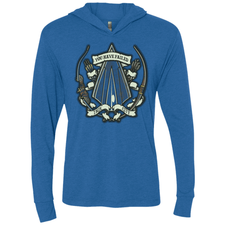 T-Shirts Vintage Royal / X-Small The Arrow Crest Triblend Long Sleeve Hoodie Tee