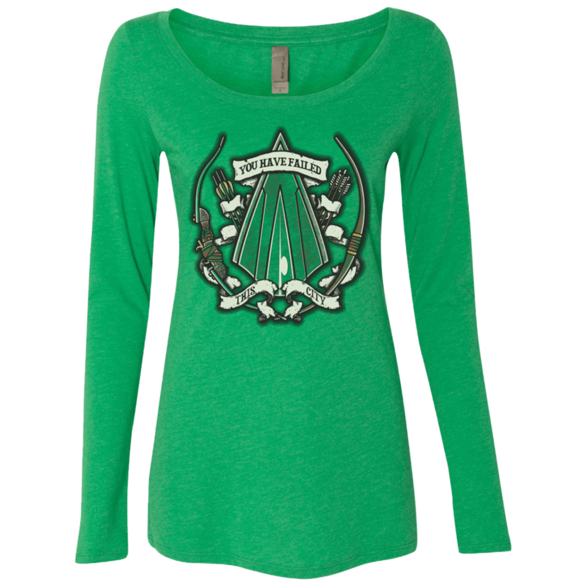 T-Shirts Envy / Small The Arrow Crest Women's Triblend Long Sleeve Shirt