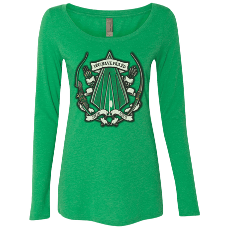 T-Shirts Envy / Small The Arrow Crest Women's Triblend Long Sleeve Shirt