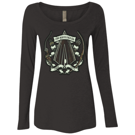 T-Shirts Vintage Black / Small The Arrow Crest Women's Triblend Long Sleeve Shirt