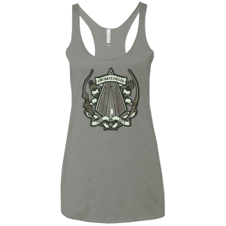 T-Shirts Venetian Grey / X-Small The Arrow Crest Women's Triblend Racerback Tank