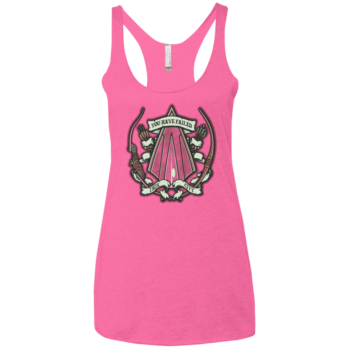 T-Shirts Vintage Pink / X-Small The Arrow Crest Women's Triblend Racerback Tank