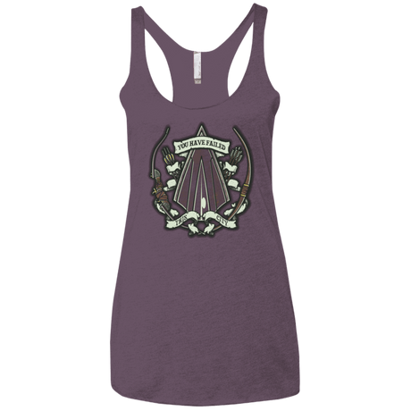 T-Shirts Vintage Purple / X-Small The Arrow Crest Women's Triblend Racerback Tank