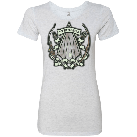 T-Shirts Heather White / Small The Arrow Crest Women's Triblend T-Shirt