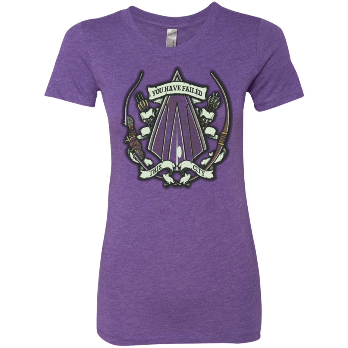 T-Shirts Purple Rush / Small The Arrow Crest Women's Triblend T-Shirt