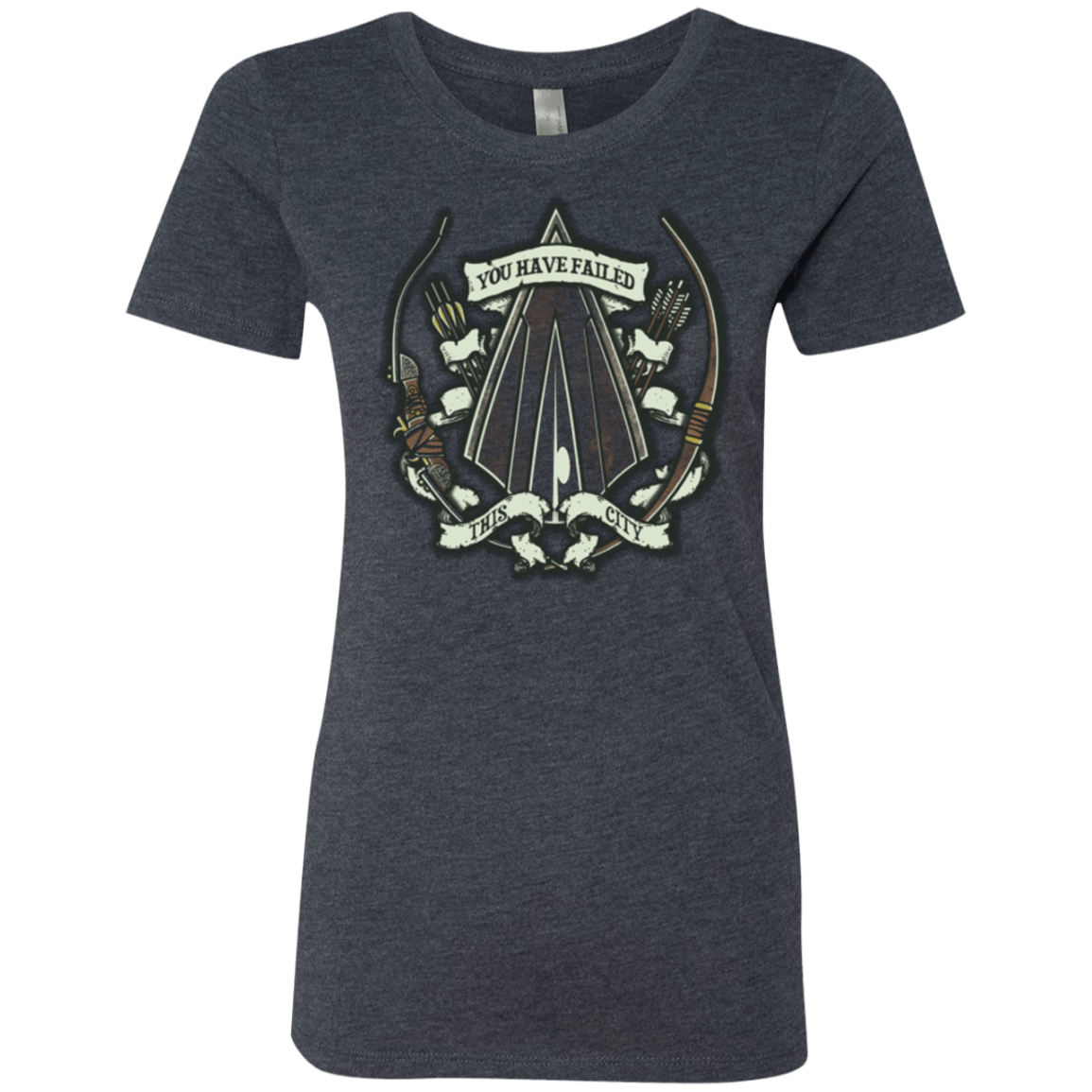 T-Shirts Vintage Navy / Small The Arrow Crest Women's Triblend T-Shirt