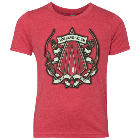 T-Shirts Vintage Red / YXS The Arrow Crest Youth Triblend T-Shirt