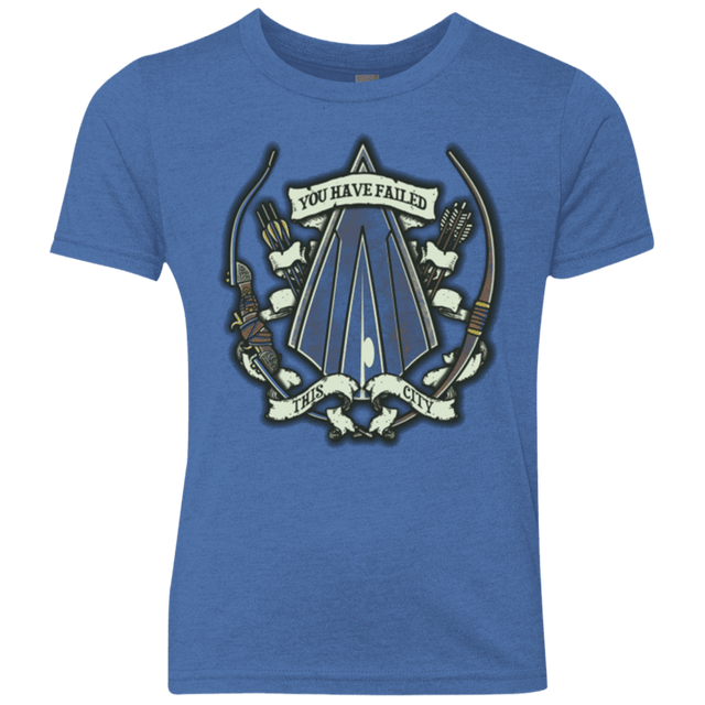 T-Shirts Vintage Royal / YXS The Arrow Crest Youth Triblend T-Shirt