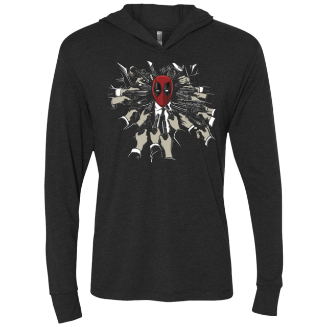 T-Shirts Vintage Black / X-Small The Babayaga Triblend Long Sleeve Hoodie Tee