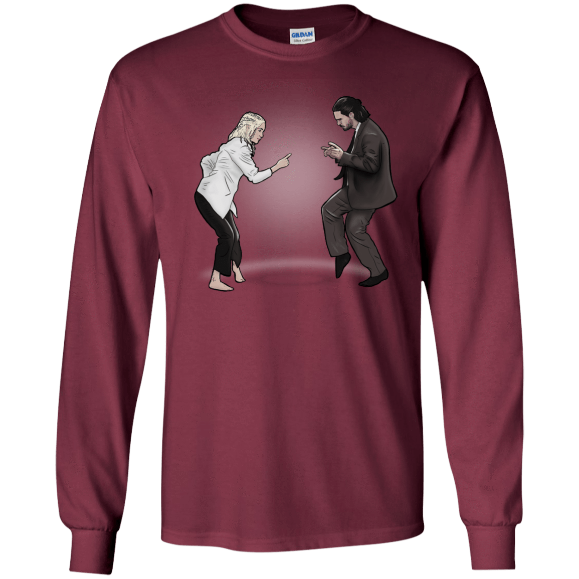 T-Shirts Maroon / S The Ballad of Jon and Dany Men's Long Sleeve T-Shirt