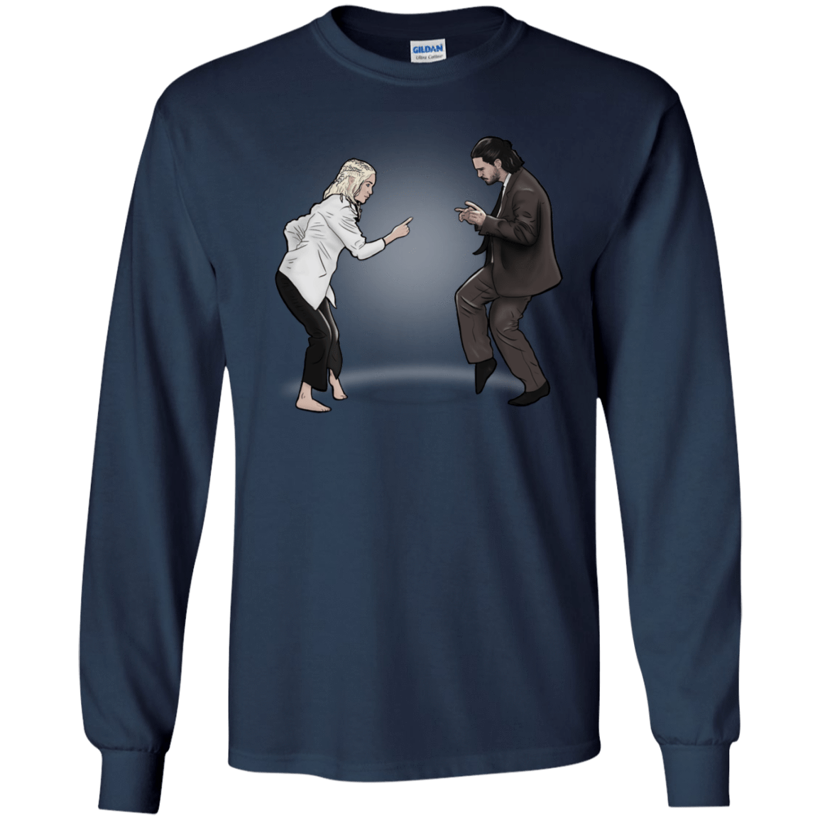 T-Shirts Navy / S The Ballad of Jon and Dany Men's Long Sleeve T-Shirt