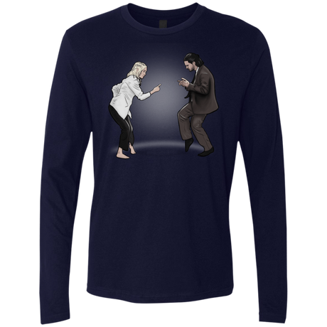 T-Shirts Midnight Navy / S The Ballad of Jon and Dany Men's Premium Long Sleeve