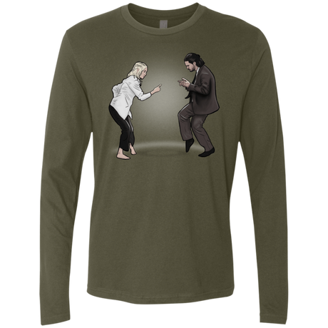 T-Shirts Military Green / S The Ballad of Jon and Dany Men's Premium Long Sleeve