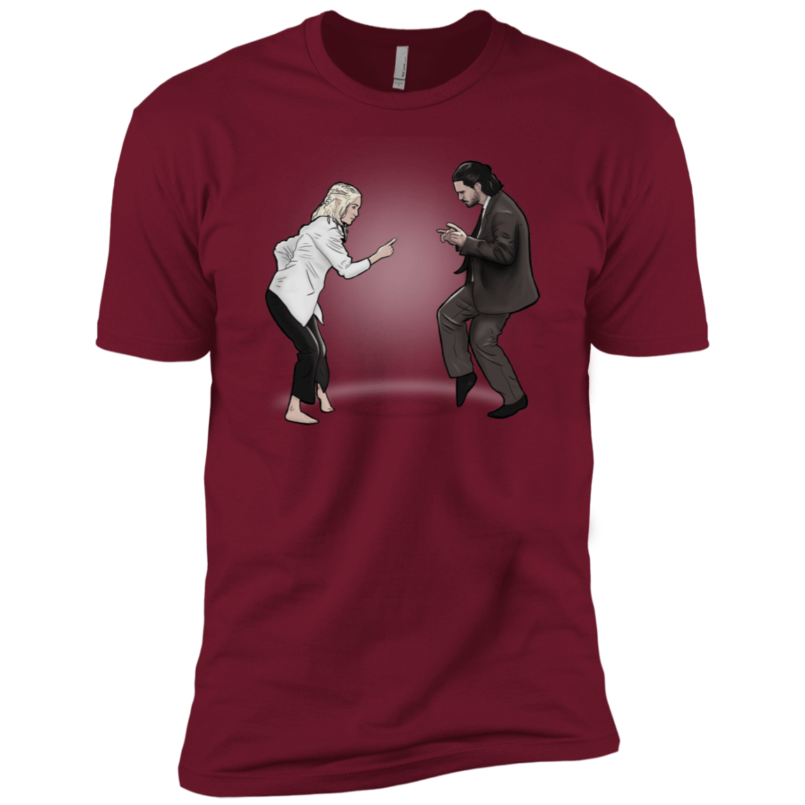 T-Shirts Cardinal / X-Small The Ballad of Jon and Dany Men's Premium T-Shirt