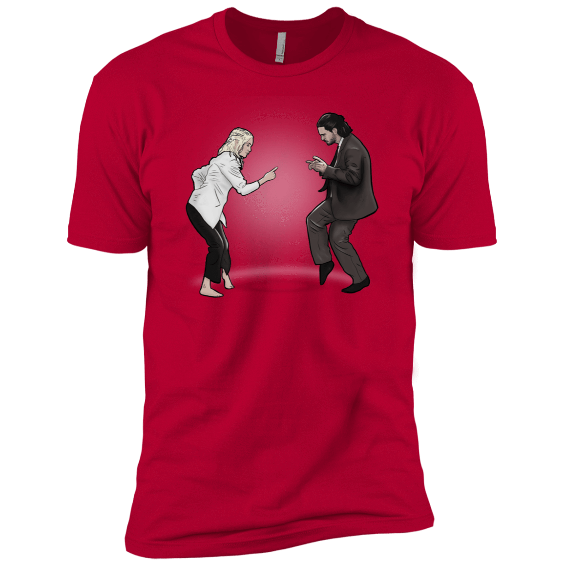 T-Shirts Red / X-Small The Ballad of Jon and Dany Men's Premium T-Shirt