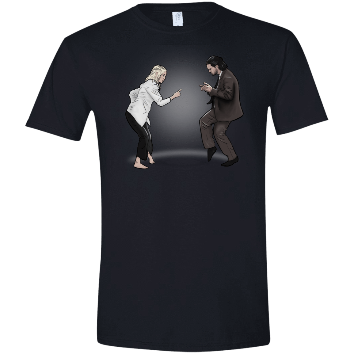 T-Shirts Black / X-Small The Ballad of Jon and Dany Men's Semi-Fitted Softstyle