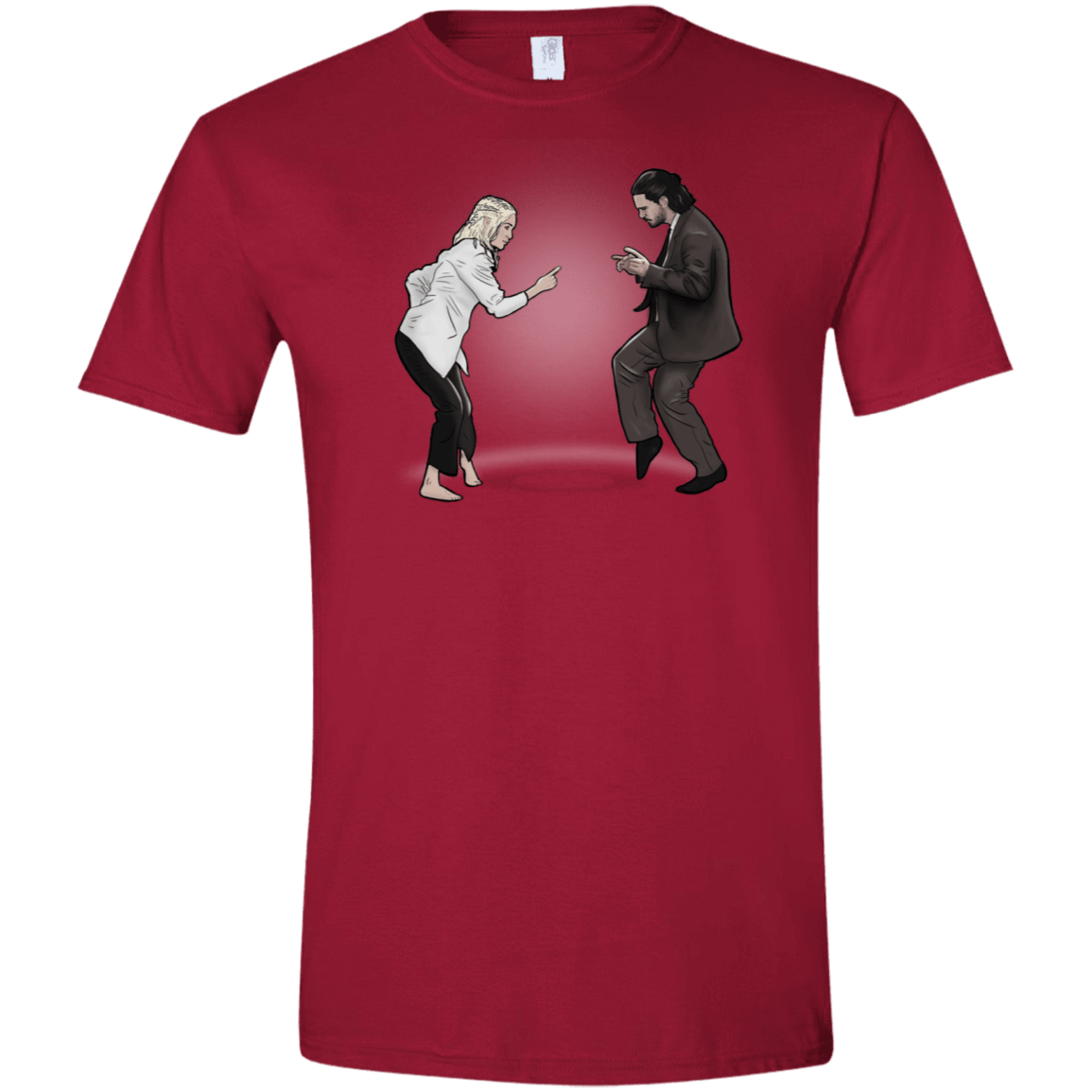 T-Shirts Cardinal Red / S The Ballad of Jon and Dany Men's Semi-Fitted Softstyle