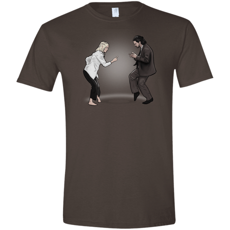 T-Shirts Dark Chocolate / S The Ballad of Jon and Dany Men's Semi-Fitted Softstyle