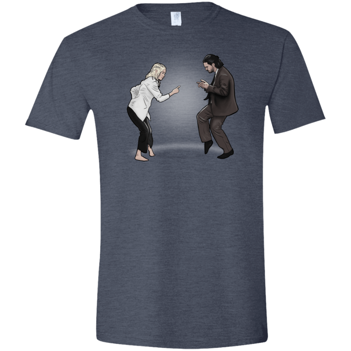 T-Shirts Heather Navy / S The Ballad of Jon and Dany Men's Semi-Fitted Softstyle