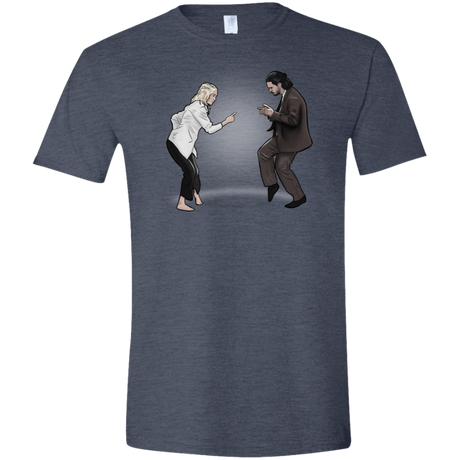 T-Shirts Heather Navy / S The Ballad of Jon and Dany Men's Semi-Fitted Softstyle