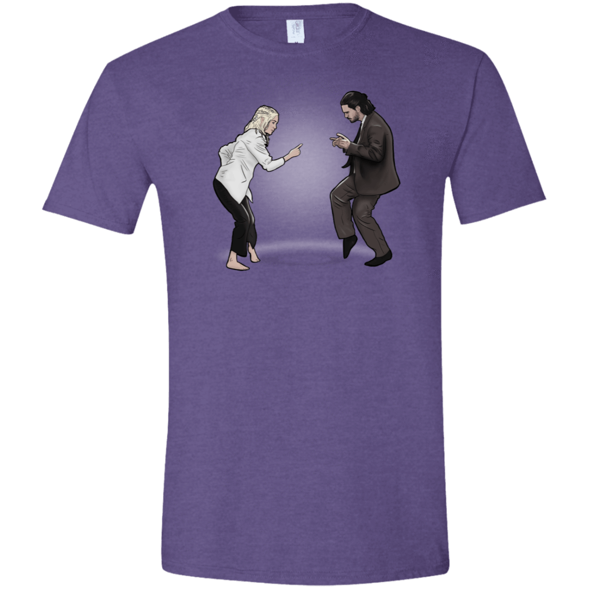 T-Shirts Heather Purple / S The Ballad of Jon and Dany Men's Semi-Fitted Softstyle