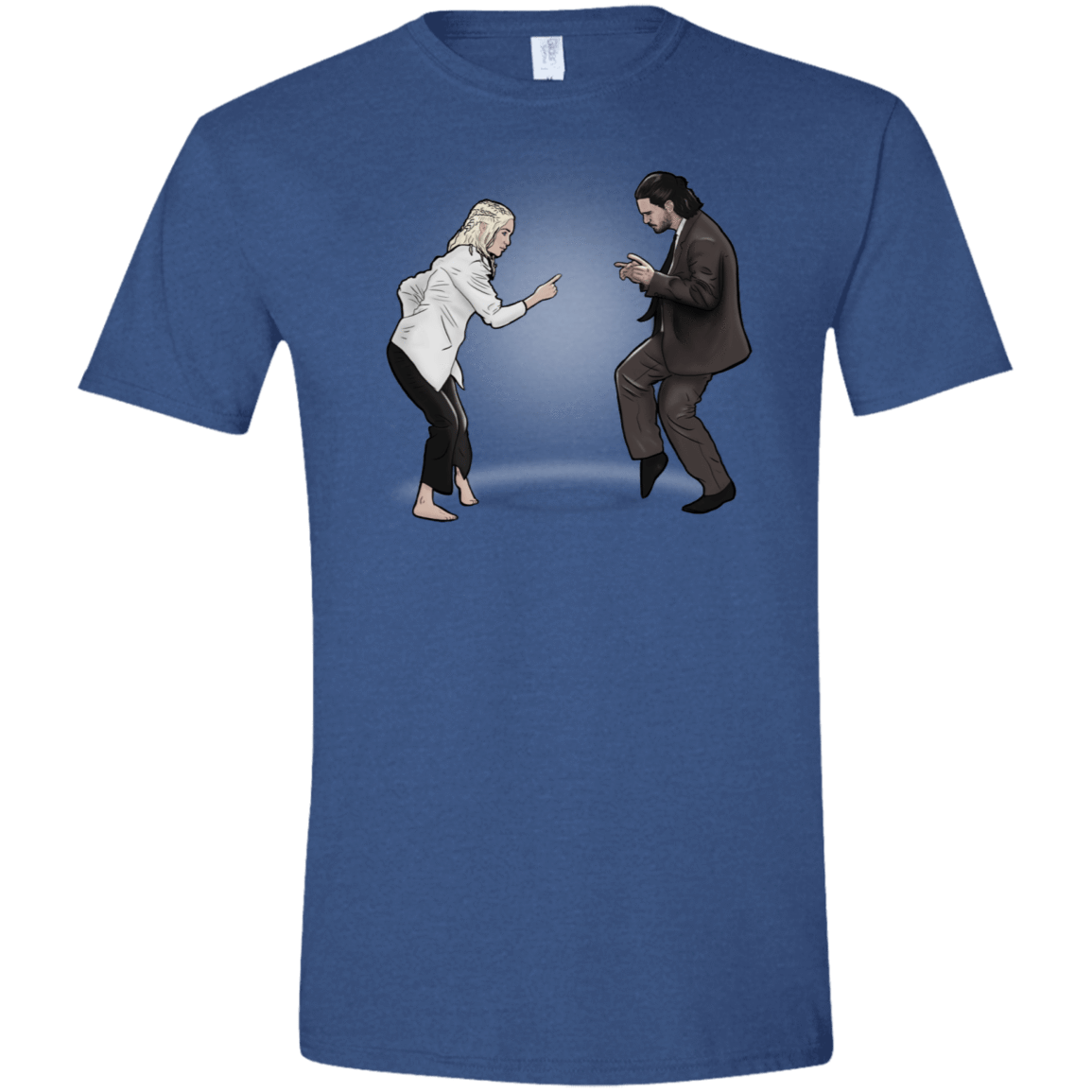 T-Shirts Heather Royal / X-Small The Ballad of Jon and Dany Men's Semi-Fitted Softstyle