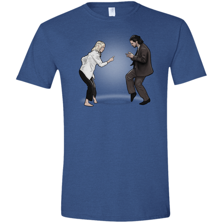 T-Shirts Heather Royal / X-Small The Ballad of Jon and Dany Men's Semi-Fitted Softstyle