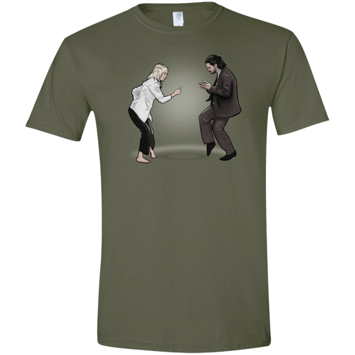 T-Shirts Military Green / S The Ballad of Jon and Dany Men's Semi-Fitted Softstyle