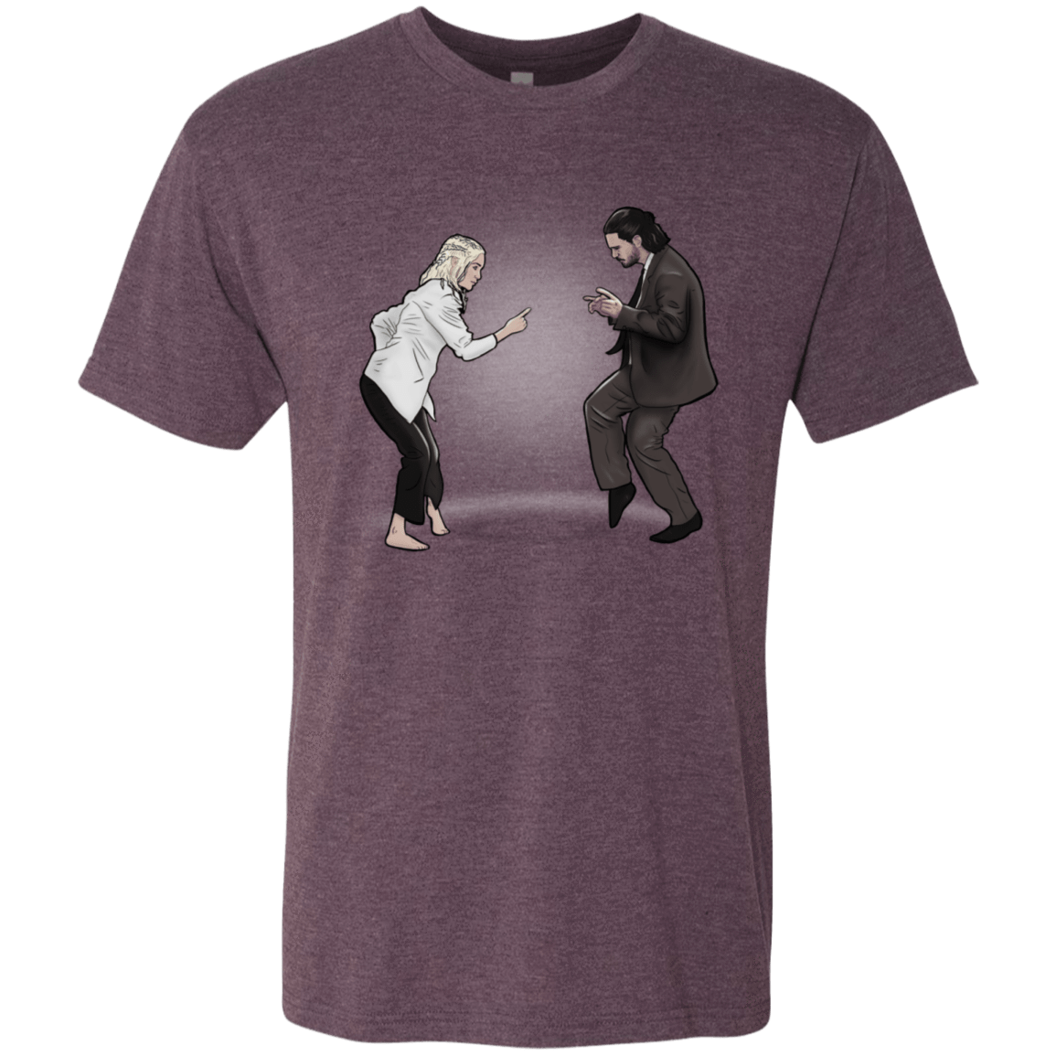 T-Shirts Vintage Purple / S The Ballad of Jon and Dany Men's Triblend T-Shirt