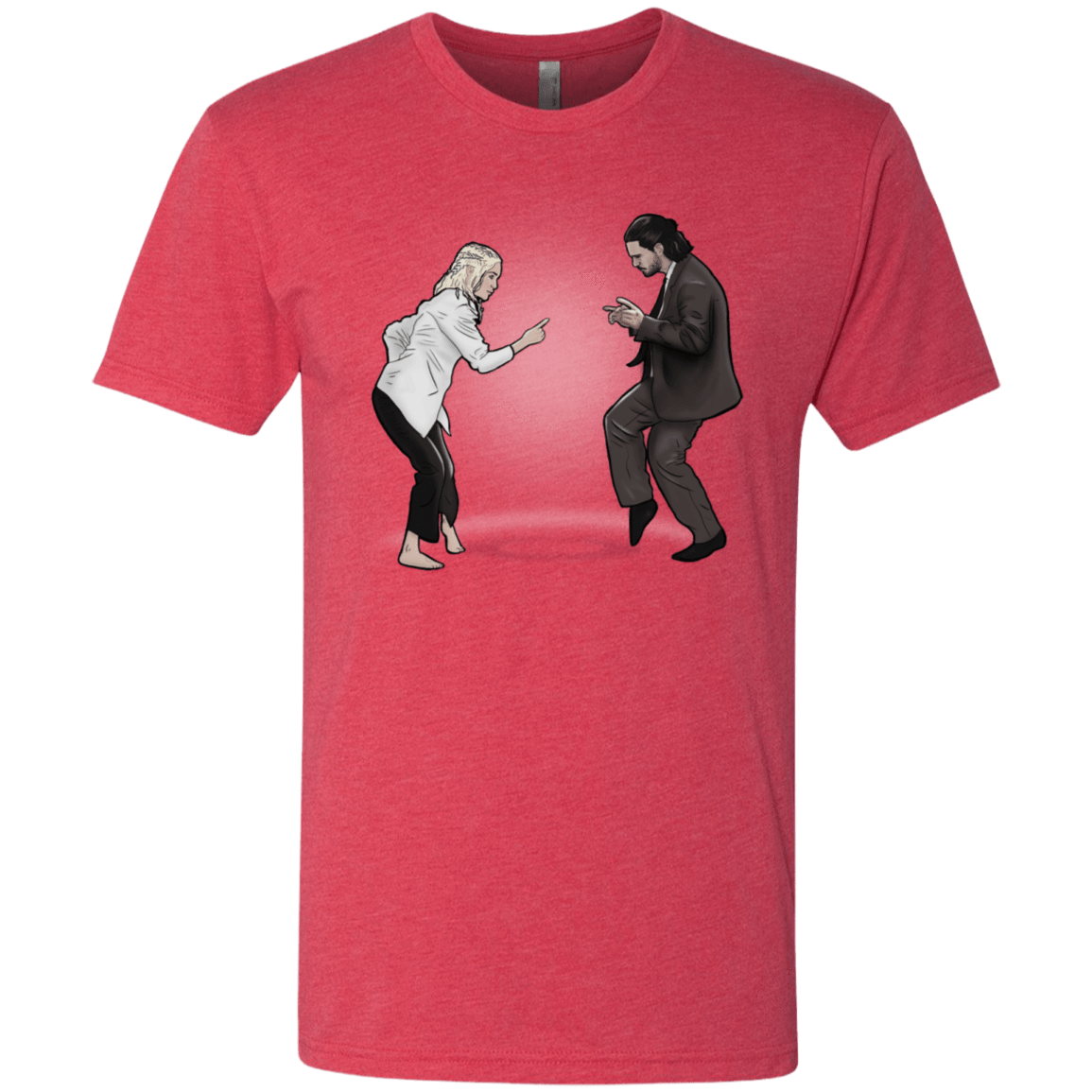 T-Shirts Vintage Red / S The Ballad of Jon and Dany Men's Triblend T-Shirt