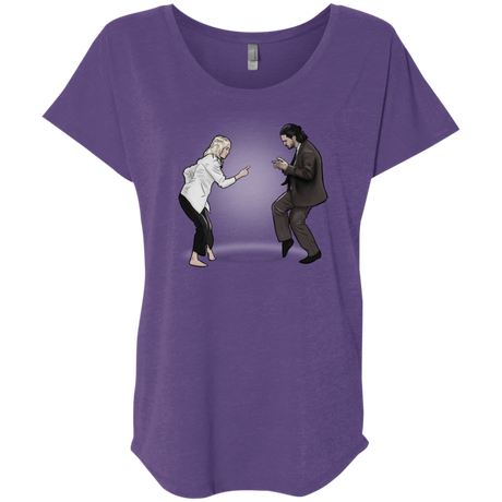 T-Shirts Purple Rush / X-Small The Ballad of Jon and Dany Triblend Dolman Sleeve