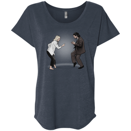 T-Shirts Vintage Navy / X-Small The Ballad of Jon and Dany Triblend Dolman Sleeve