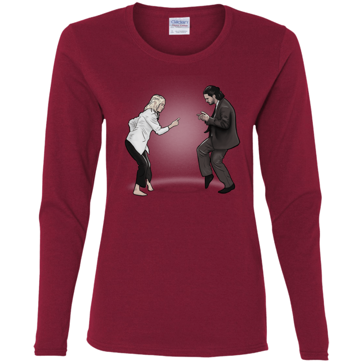 T-Shirts Cardinal / S The Ballad of Jon and Dany Women's Long Sleeve T-Shirt