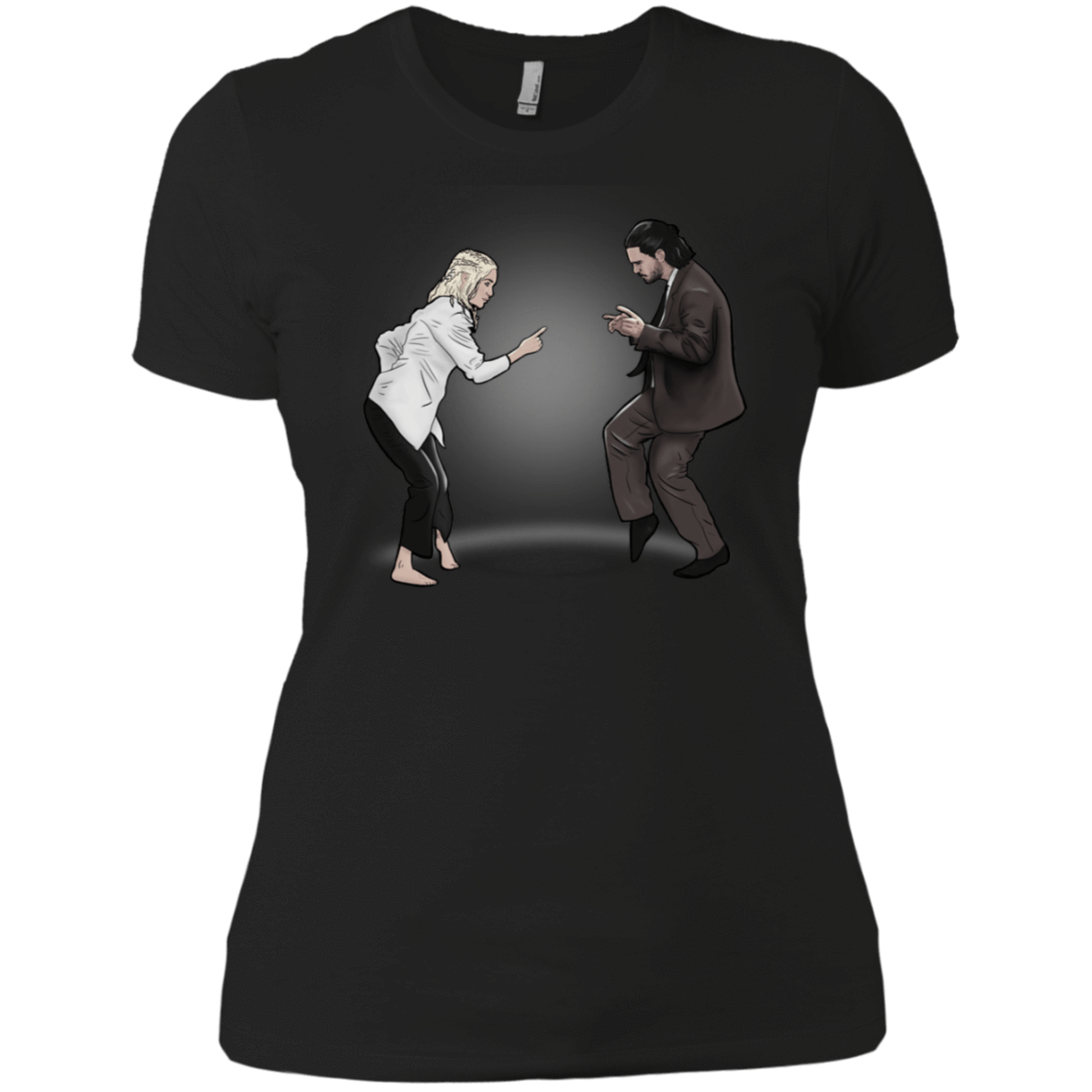 T-Shirts Black / X-Small The Ballad of Jon and Dany Women's Premium T-Shirt