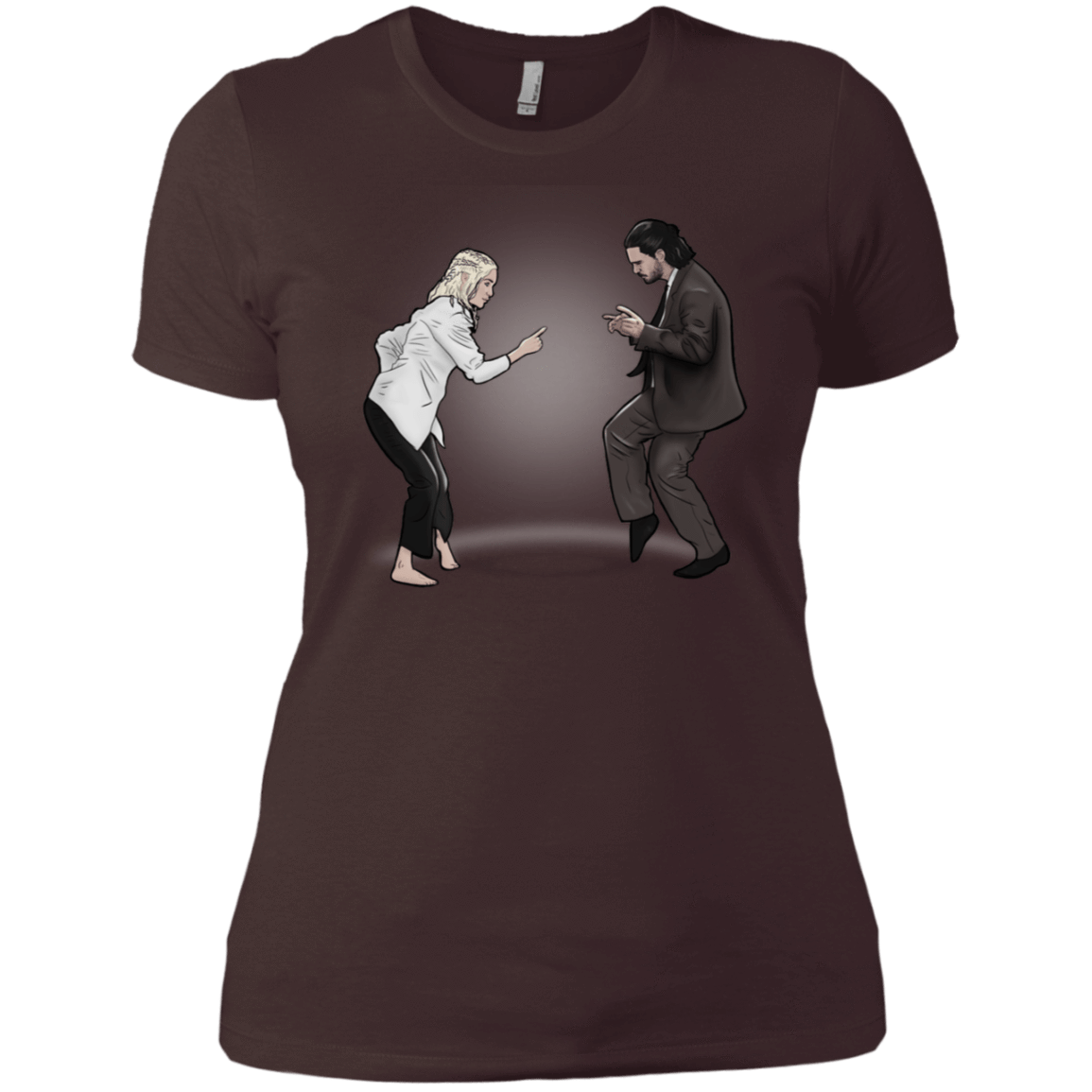 T-Shirts Dark Chocolate / X-Small The Ballad of Jon and Dany Women's Premium T-Shirt