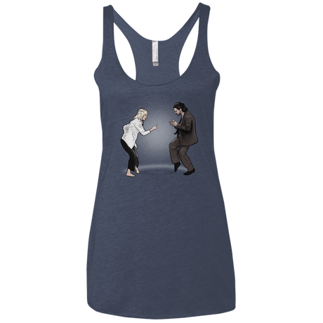 T-Shirts Vintage Navy / X-Small The Ballad of Jon and Dany Women's Triblend Racerback Tank