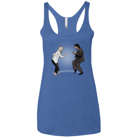 T-Shirts Vintage Royal / X-Small The Ballad of Jon and Dany Women's Triblend Racerback Tank
