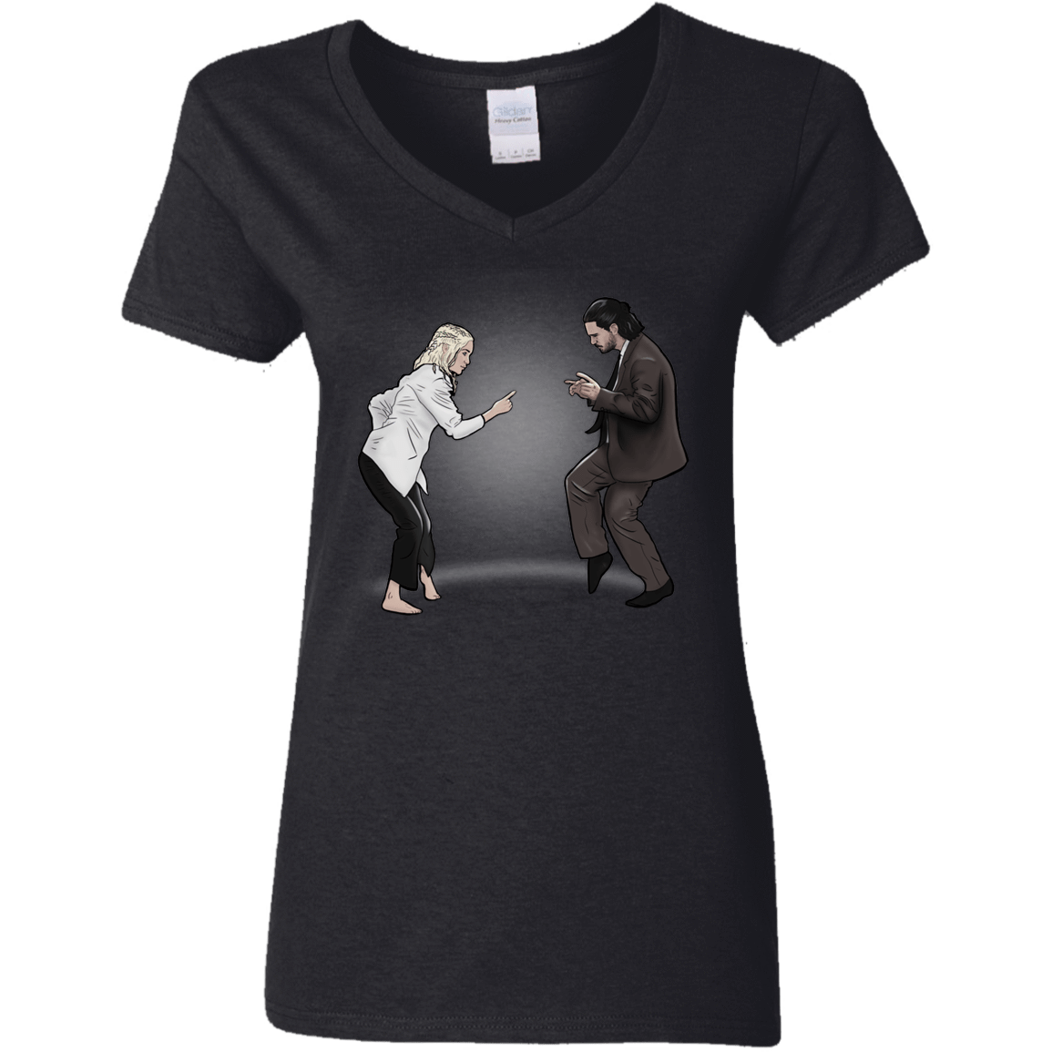 T-Shirts Black / S The Ballad of Jon and Dany Women's V-Neck T-Shirt