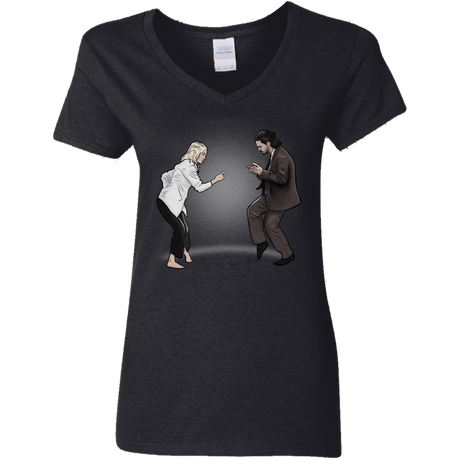 T-Shirts Black / S The Ballad of Jon and Dany Women's V-Neck T-Shirt