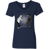 T-Shirts Navy / S The Ballad of Jon and Dany Women's V-Neck T-Shirt