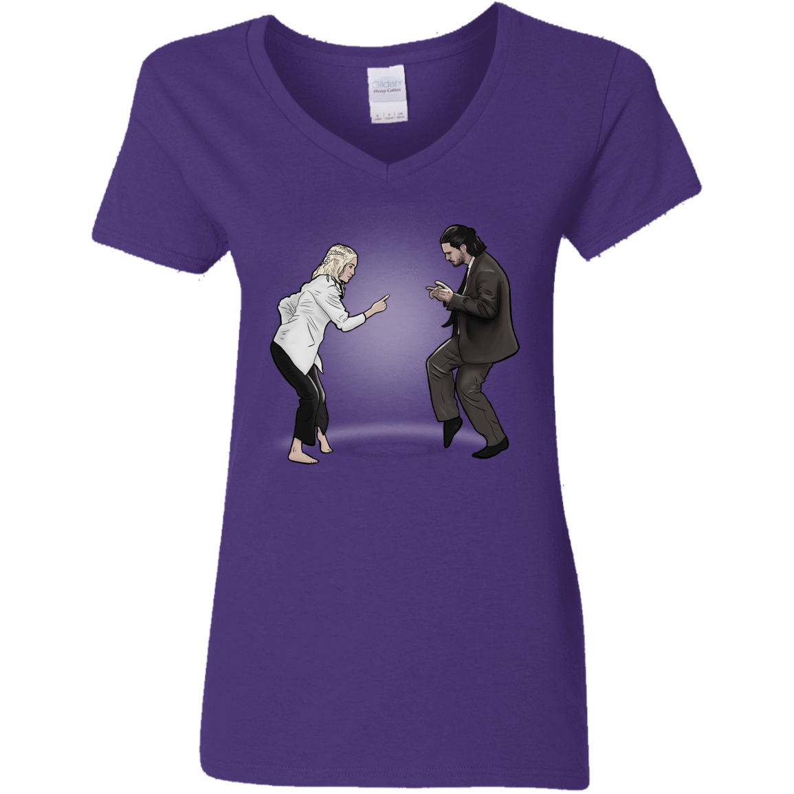 T-Shirts Purple / S The Ballad of Jon and Dany Women's V-Neck T-Shirt