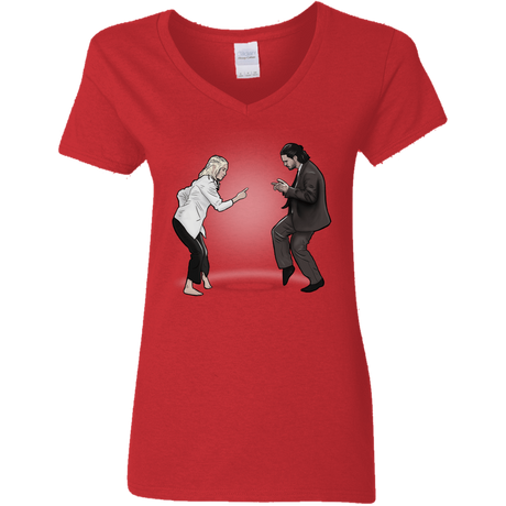 T-Shirts Red / S The Ballad of Jon and Dany Women's V-Neck T-Shirt