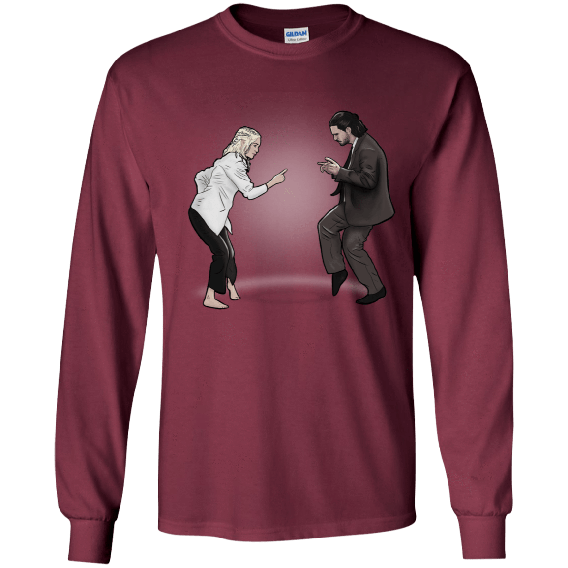 T-Shirts Maroon / YS The Ballad of Jon and Dany Youth Long Sleeve T-Shirt