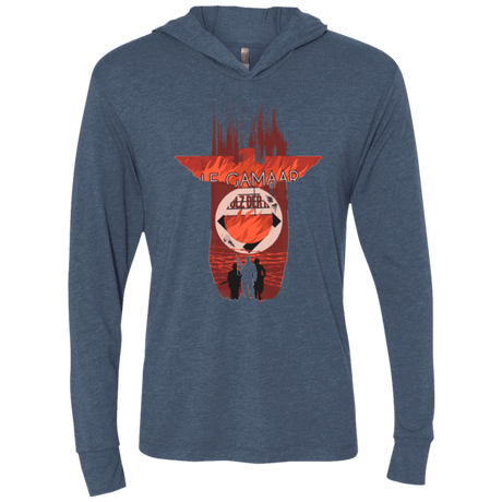 T-Shirts Indigo / X-Small The Basterds Triblend Long Sleeve Hoodie Tee