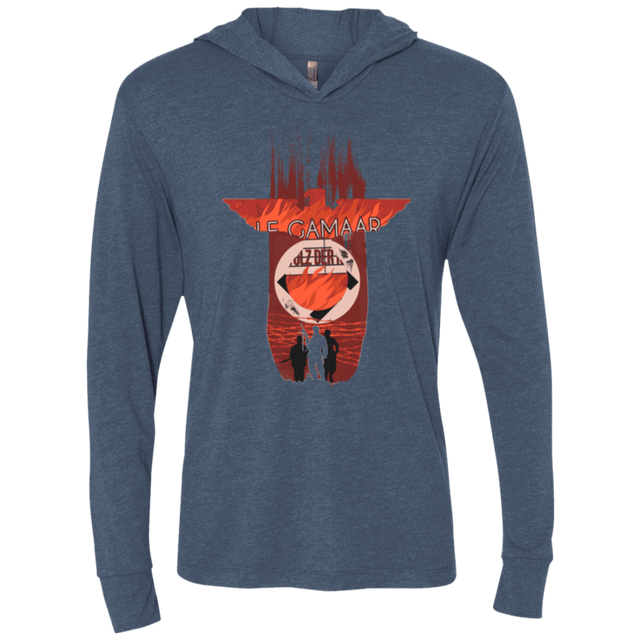 T-Shirts Indigo / X-Small The Basterds Triblend Long Sleeve Hoodie Tee