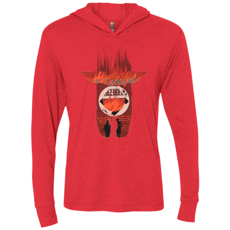 T-Shirts Vintage Red / X-Small The Basterds Triblend Long Sleeve Hoodie Tee