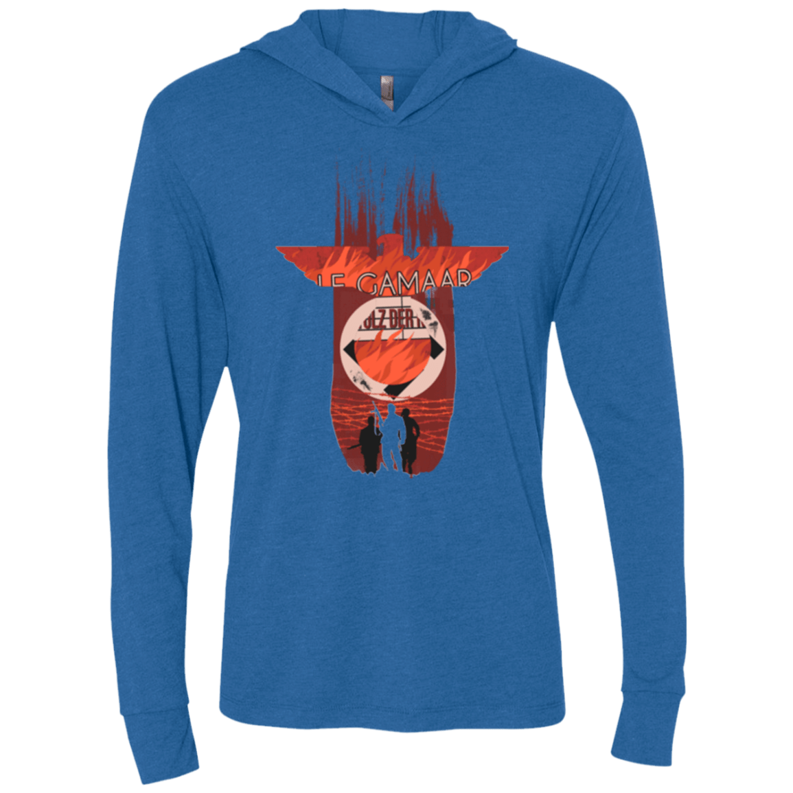 T-Shirts Vintage Royal / X-Small The Basterds Triblend Long Sleeve Hoodie Tee